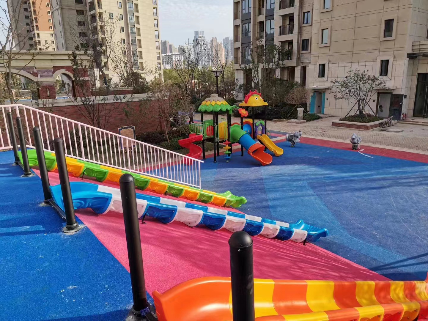 网红滑世界滑梯组合