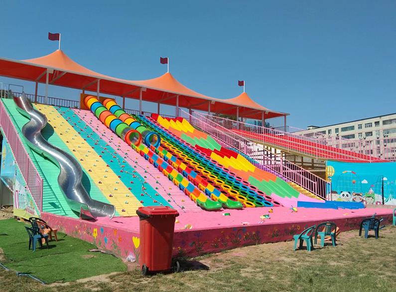 网红滑世界滑梯组合