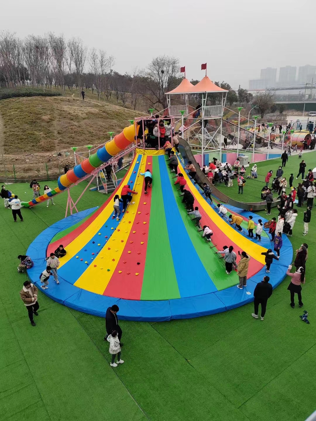 网红滑世界滑梯组合