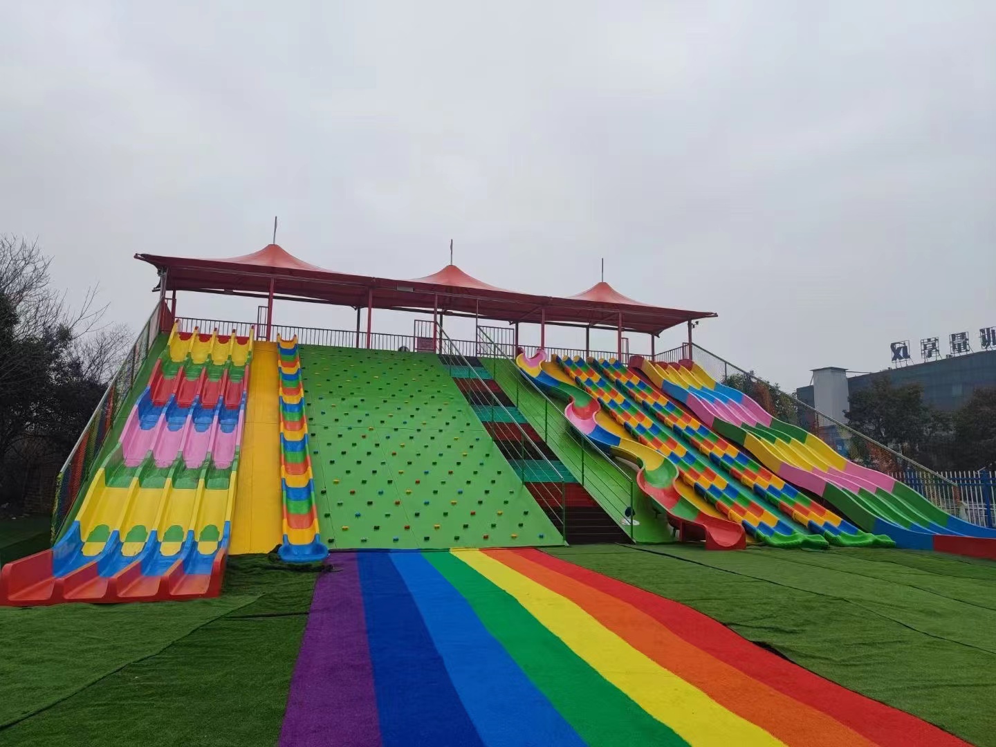 网红滑世界滑梯组合