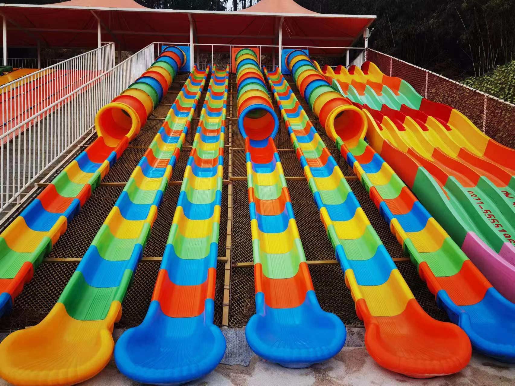 网红滑世界滑梯组合