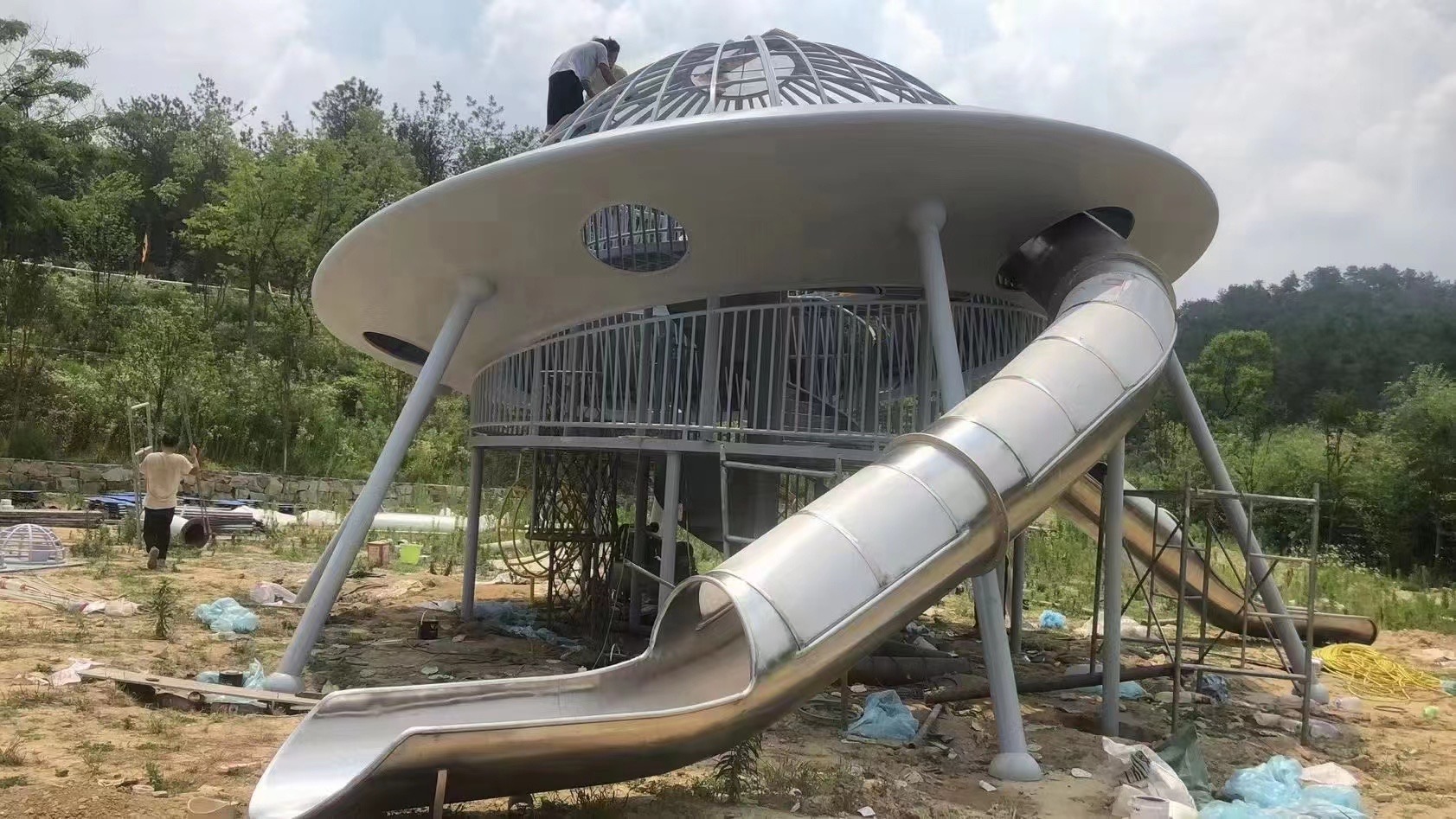 太空舱组合滑梯