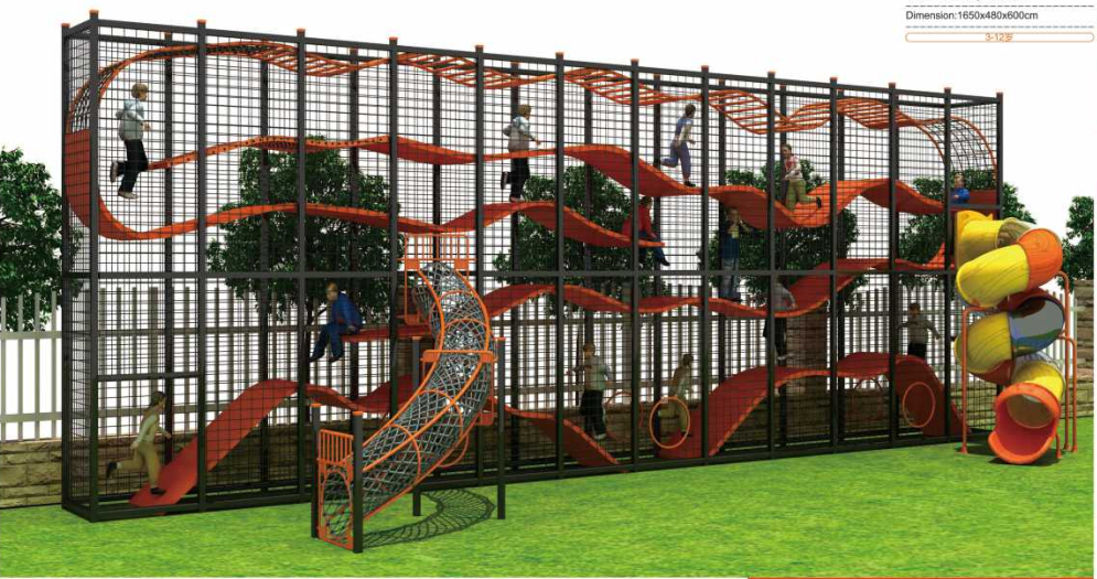 户外立体迷宫呼啦墙