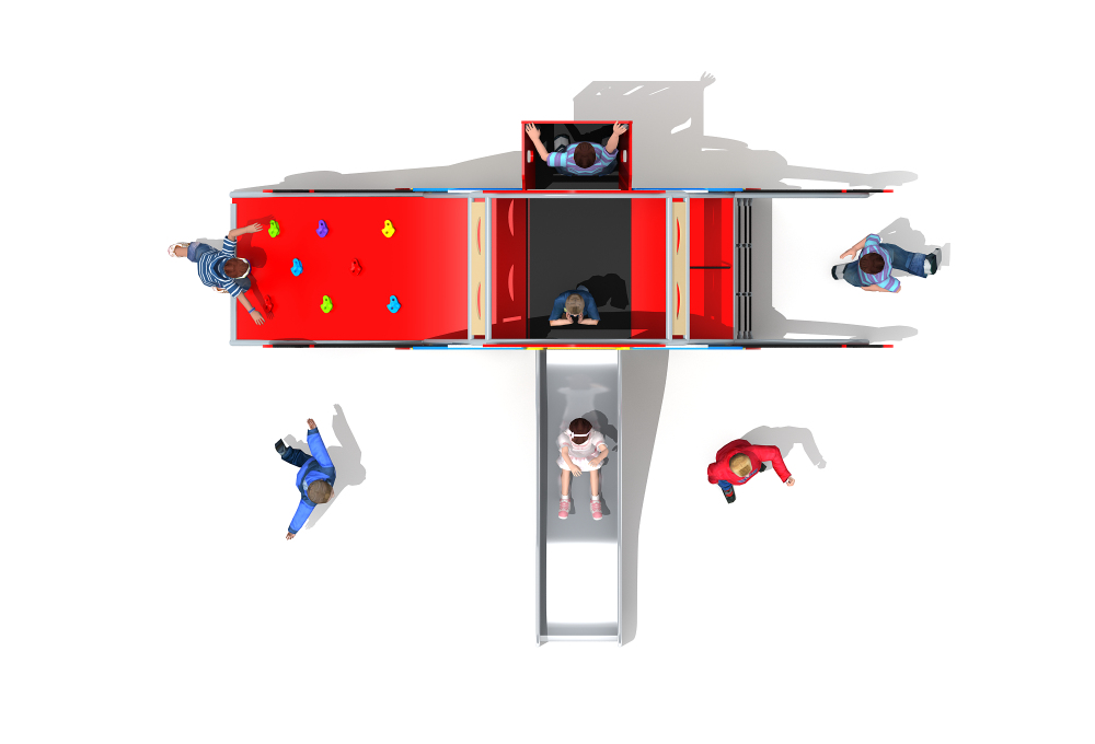 PE板组合滑梯 (21)