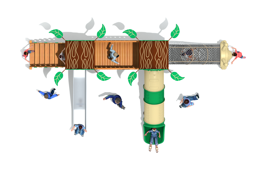 PE板组合滑梯 (3)