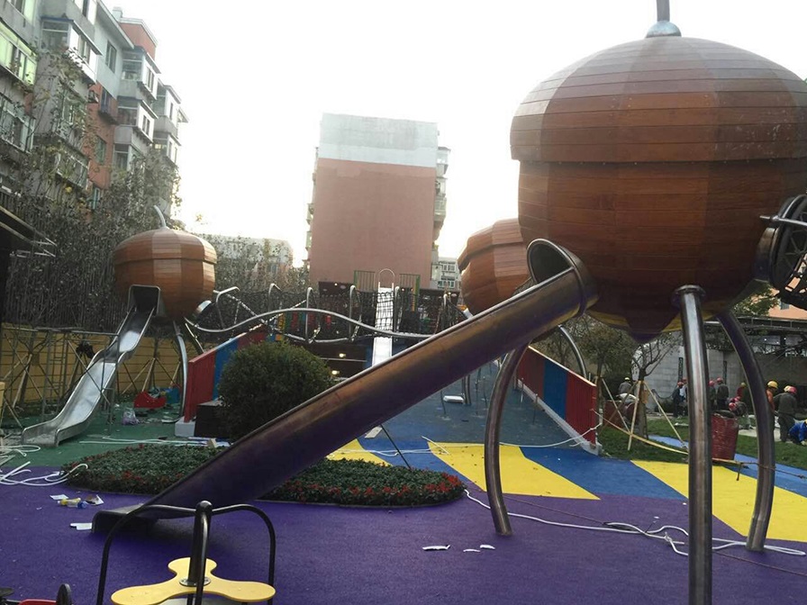 松果不锈钢组合滑梯